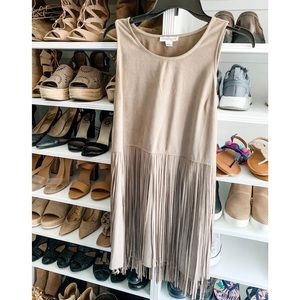 Suede Fringe Dress